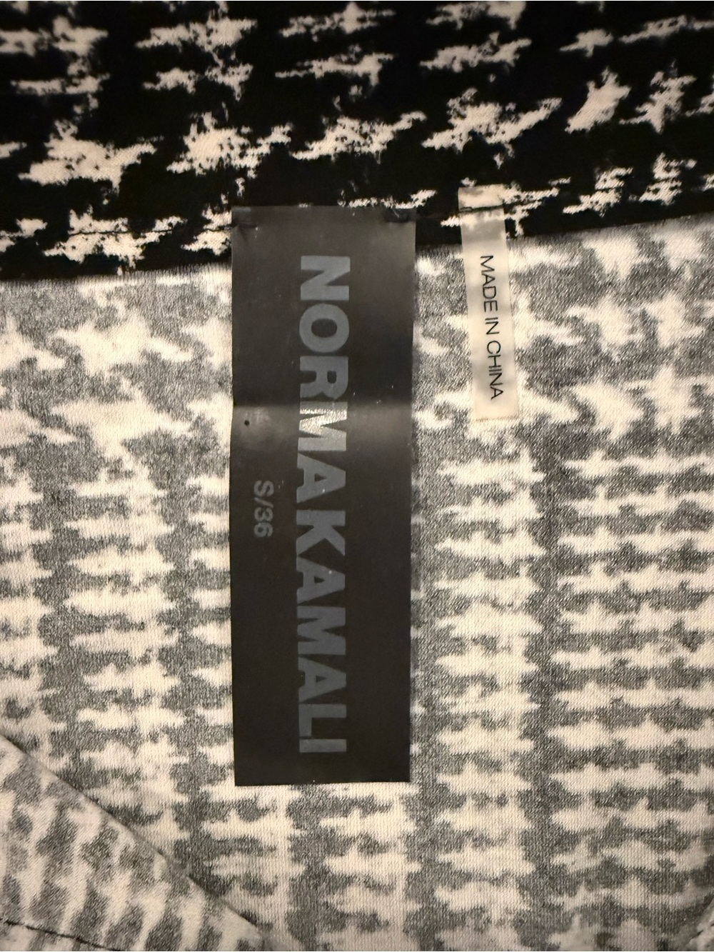 Norma Kamali Black & White Plaid Set - Picture 3 of 6